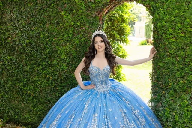 alborada quince dress blue