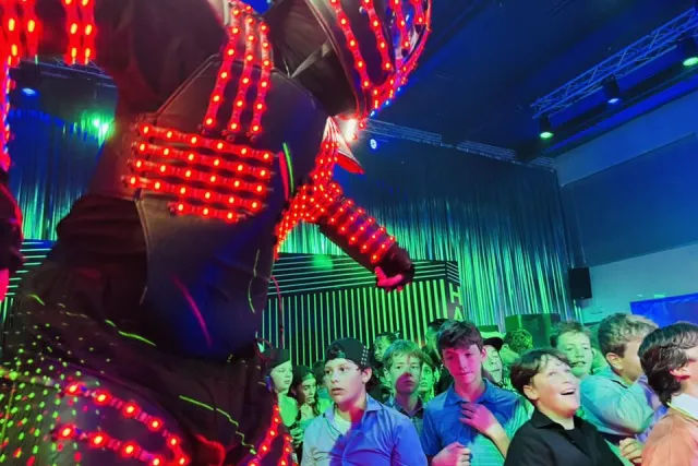 mr roboto led robots chicago