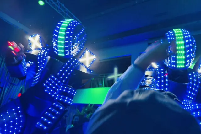 mr roboto led robots chicago