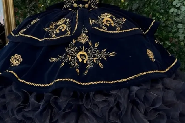 Quinceanera house charro dress black