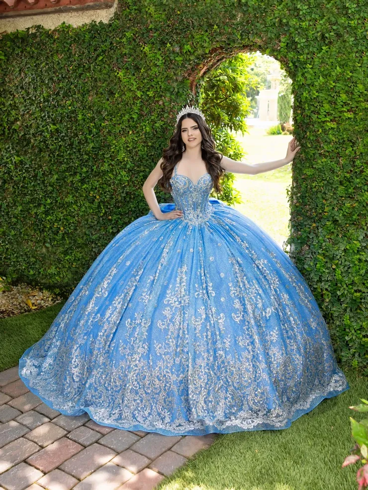 alborada quince dress blue