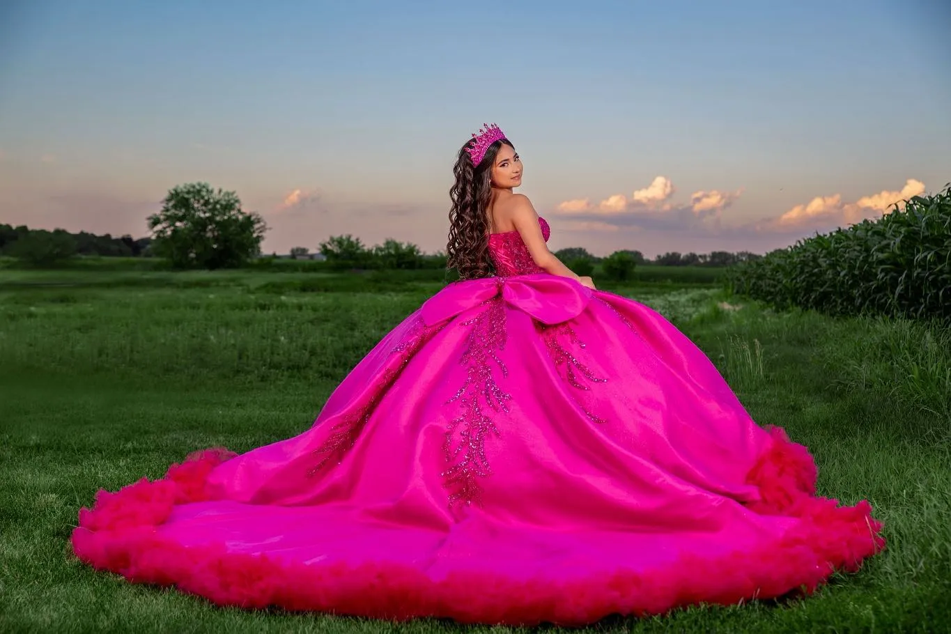 hot pink quinceanera dresses chicago